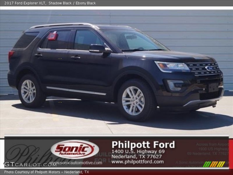 Shadow Black / Ebony Black 2017 Ford Explorer XLT