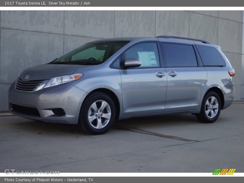 Silver Sky Metallic / Ash 2017 Toyota Sienna LE
