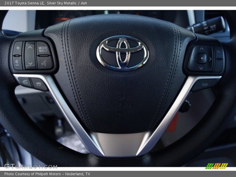 Silver Sky Metallic / Ash 2017 Toyota Sienna LE