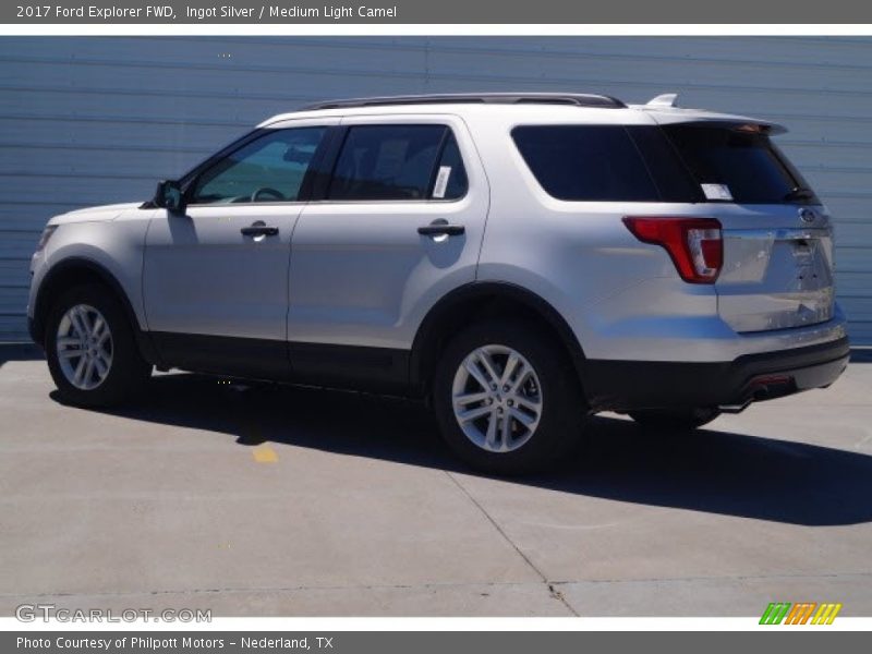 Ingot Silver / Medium Light Camel 2017 Ford Explorer FWD