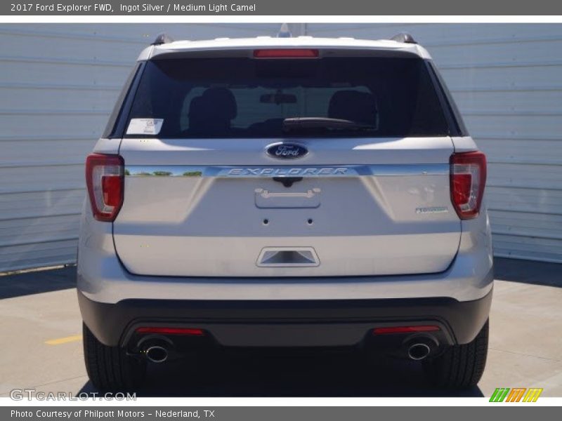 Ingot Silver / Medium Light Camel 2017 Ford Explorer FWD