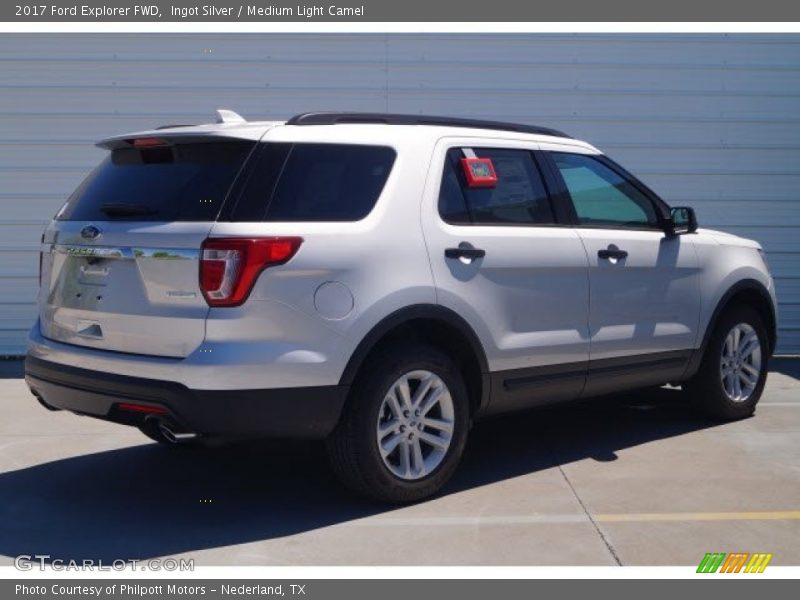Ingot Silver / Medium Light Camel 2017 Ford Explorer FWD