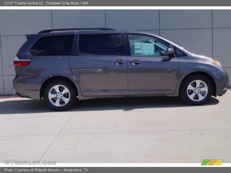 Predawn Gray Mica / Ash 2017 Toyota Sienna LE