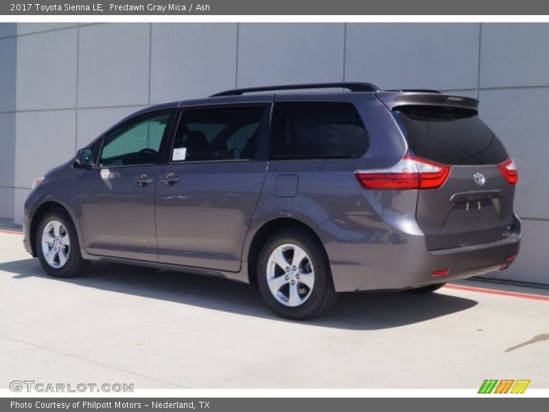 Predawn Gray Mica / Ash 2017 Toyota Sienna LE