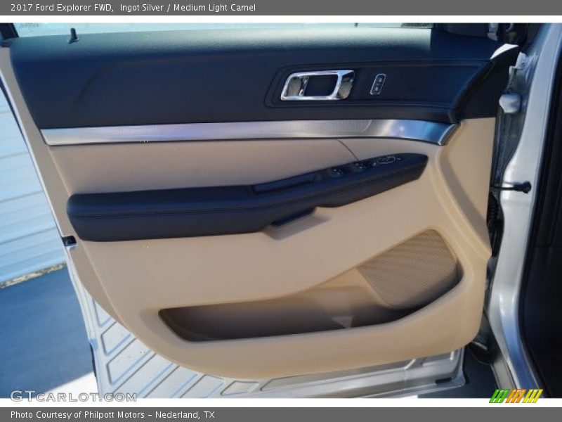 Ingot Silver / Medium Light Camel 2017 Ford Explorer FWD