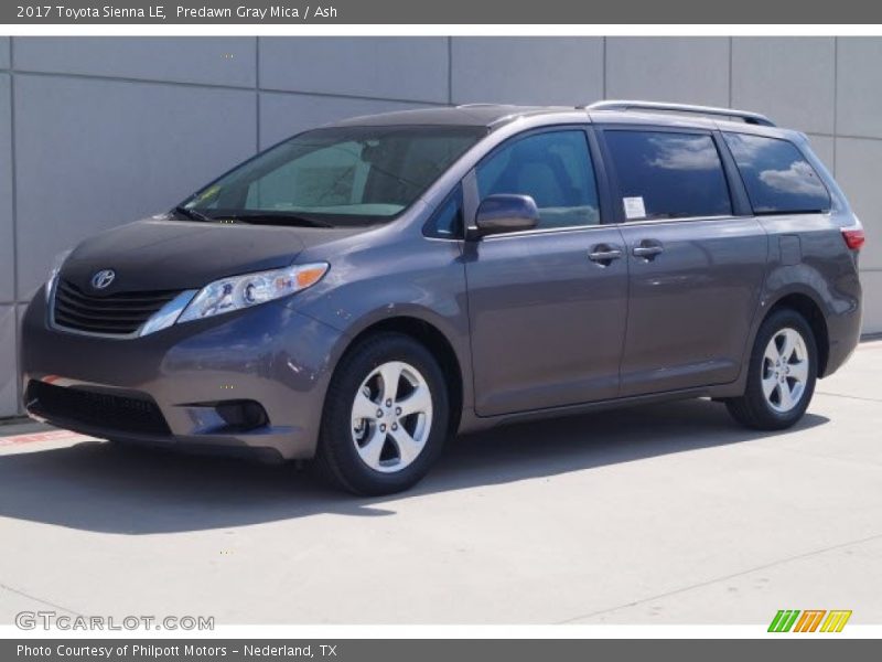 Predawn Gray Mica / Ash 2017 Toyota Sienna LE