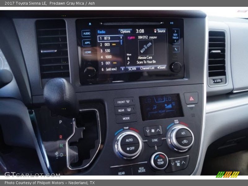 Predawn Gray Mica / Ash 2017 Toyota Sienna LE