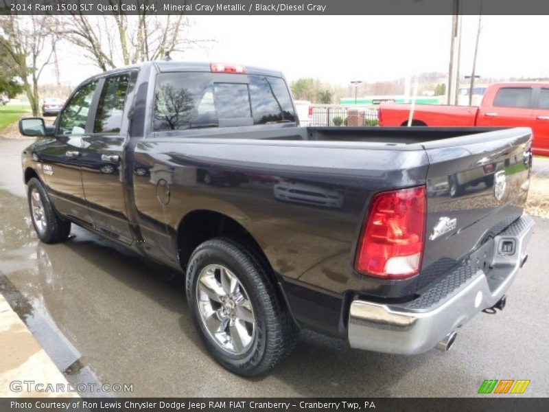 Mineral Gray Metallic / Black/Diesel Gray 2014 Ram 1500 SLT Quad Cab 4x4