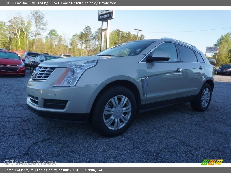 Silver Coast Metallic / Shale/Brownstone 2016 Cadillac SRX Luxury