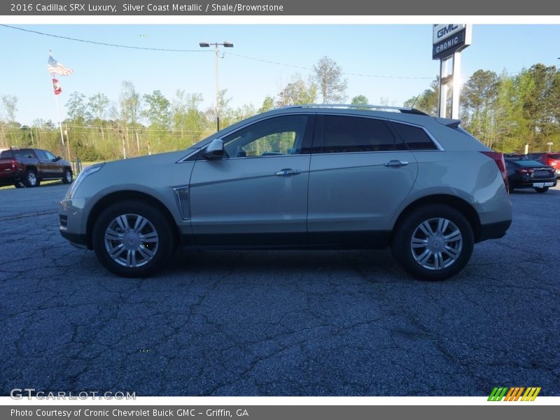 Silver Coast Metallic / Shale/Brownstone 2016 Cadillac SRX Luxury