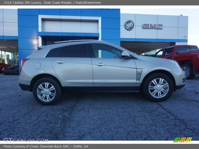 Silver Coast Metallic / Shale/Brownstone 2016 Cadillac SRX Luxury