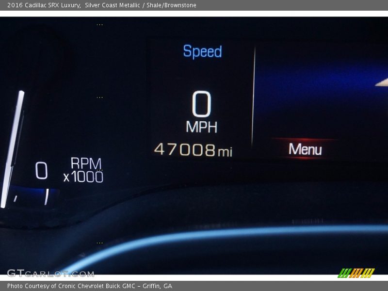 Silver Coast Metallic / Shale/Brownstone 2016 Cadillac SRX Luxury