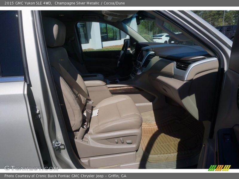 Champagne Silver Metallic / Cocoa/Dune 2015 GMC Yukon SLE 4WD