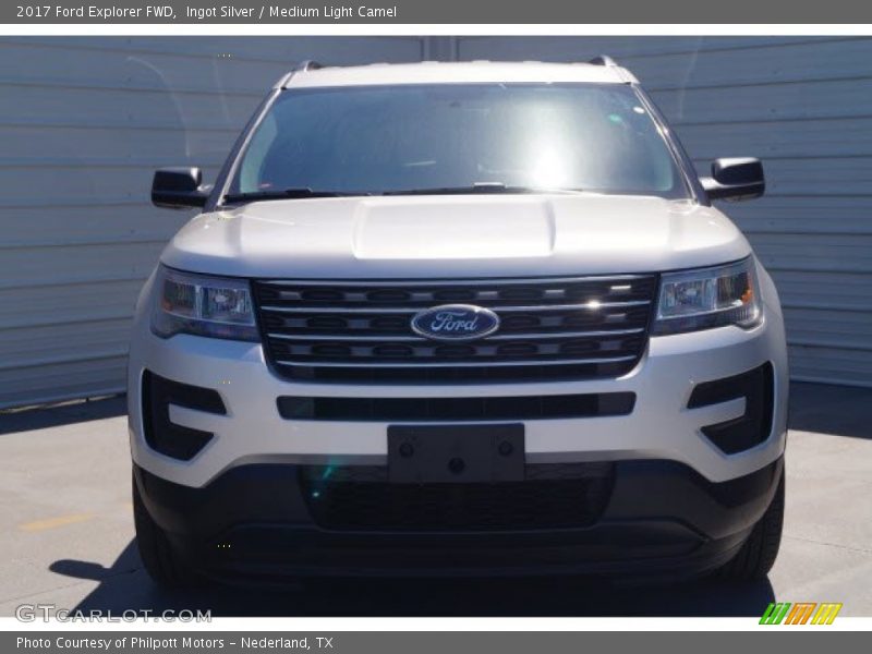 Ingot Silver / Medium Light Camel 2017 Ford Explorer FWD