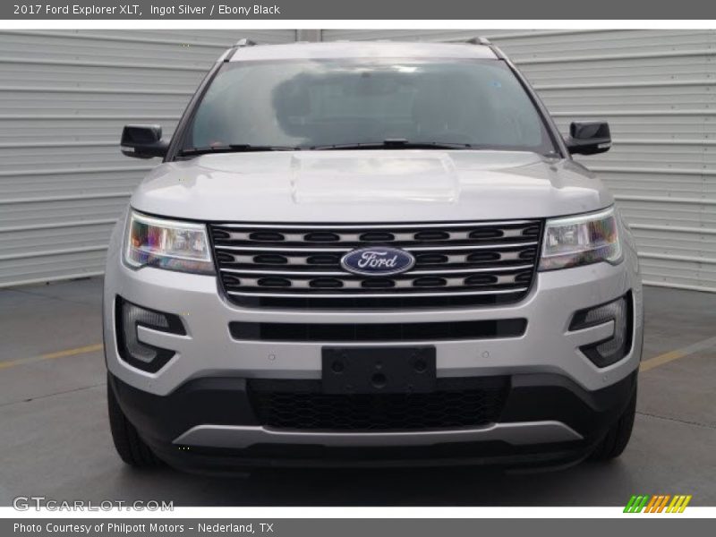 Ingot Silver / Ebony Black 2017 Ford Explorer XLT