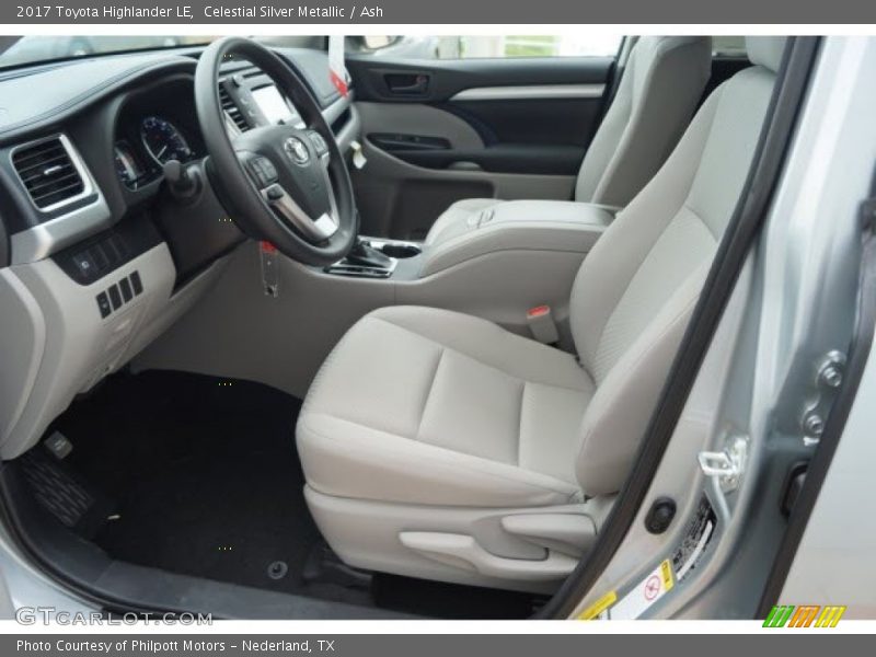 Celestial Silver Metallic / Ash 2017 Toyota Highlander LE