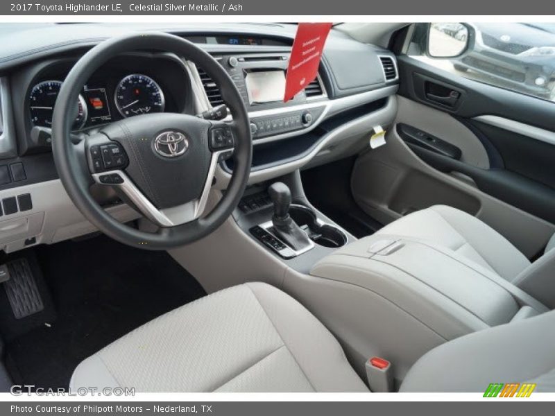 Celestial Silver Metallic / Ash 2017 Toyota Highlander LE