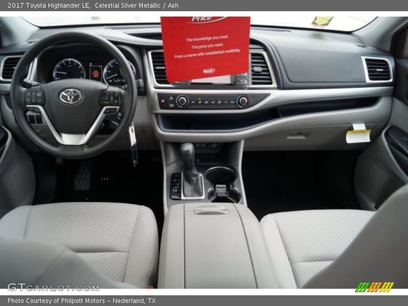 Celestial Silver Metallic / Ash 2017 Toyota Highlander LE