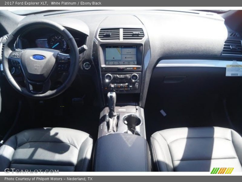 White Platinum / Ebony Black 2017 Ford Explorer XLT