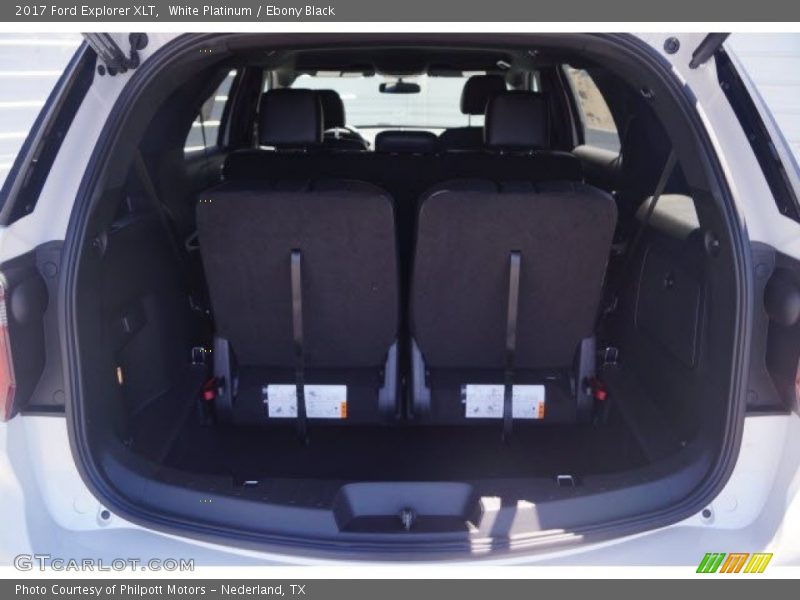 White Platinum / Ebony Black 2017 Ford Explorer XLT
