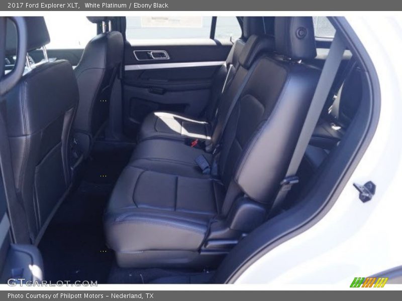 White Platinum / Ebony Black 2017 Ford Explorer XLT