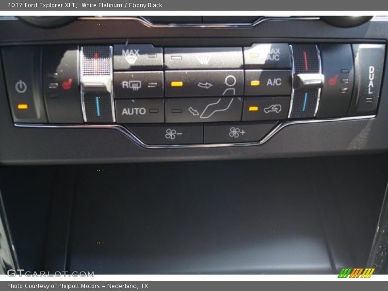 White Platinum / Ebony Black 2017 Ford Explorer XLT