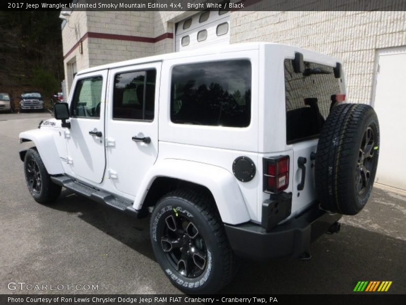 Bright White / Black 2017 Jeep Wrangler Unlimited Smoky Mountain Edition 4x4