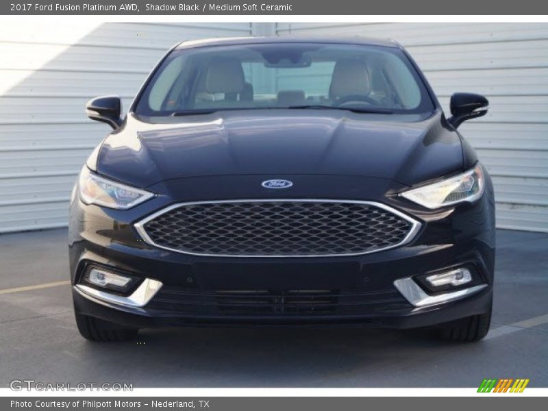 Shadow Black / Medium Soft Ceramic 2017 Ford Fusion Platinum AWD