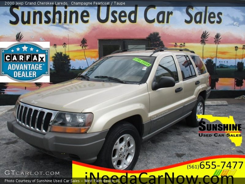 Champagne Pearlcoat / Taupe 2000 Jeep Grand Cherokee Laredo
