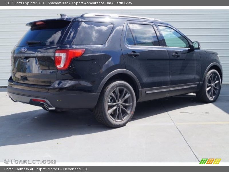 Shadow Black / Sport Appearance Dark Earth Gray 2017 Ford Explorer XLT