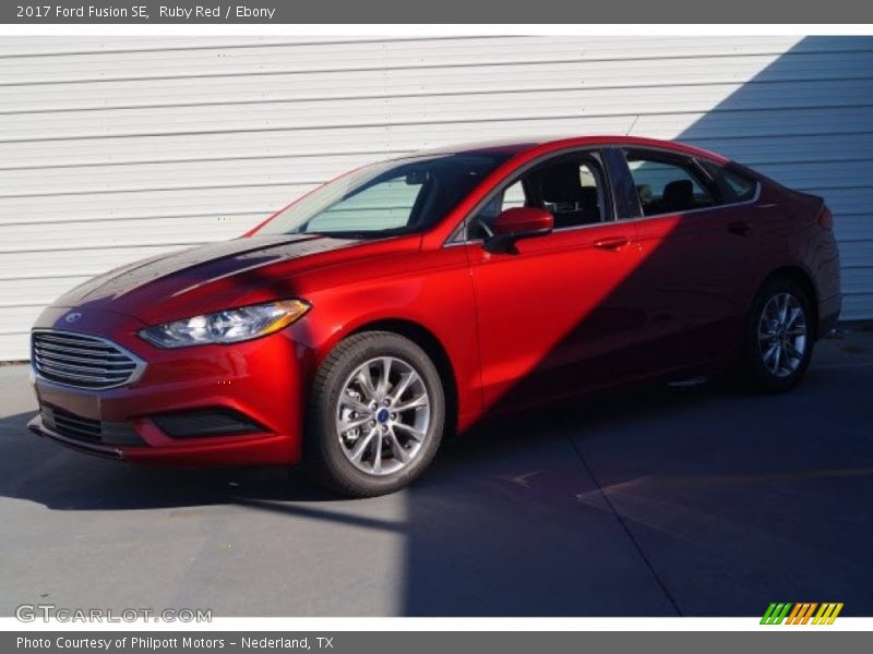 Ruby Red / Ebony 2017 Ford Fusion SE