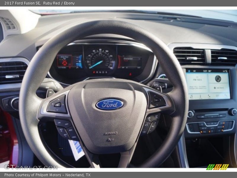 Ruby Red / Ebony 2017 Ford Fusion SE