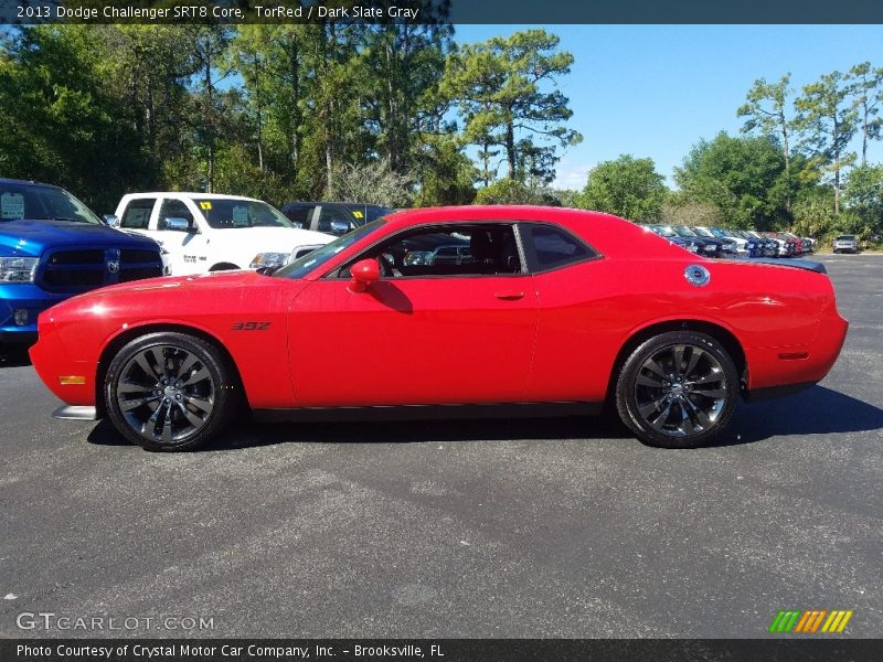 TorRed / Dark Slate Gray 2013 Dodge Challenger SRT8 Core