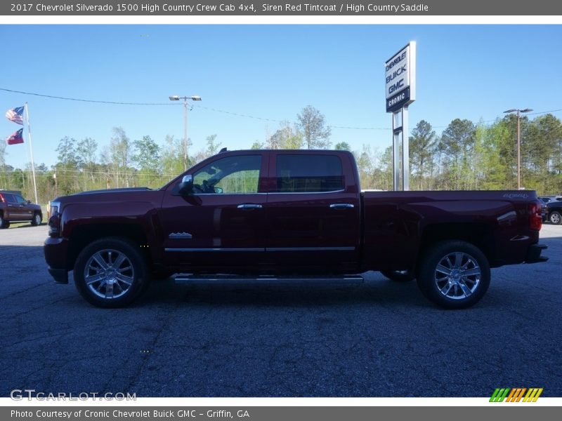 Siren Red Tintcoat / High Country Saddle 2017 Chevrolet Silverado 1500 High Country Crew Cab 4x4