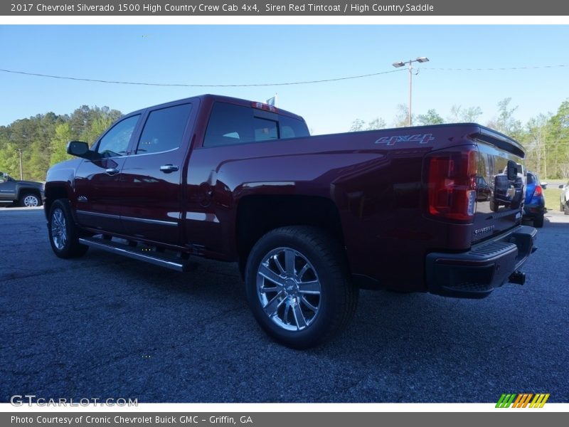 Siren Red Tintcoat / High Country Saddle 2017 Chevrolet Silverado 1500 High Country Crew Cab 4x4