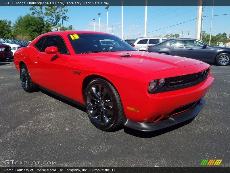 TorRed / Dark Slate Gray 2013 Dodge Challenger SRT8 Core