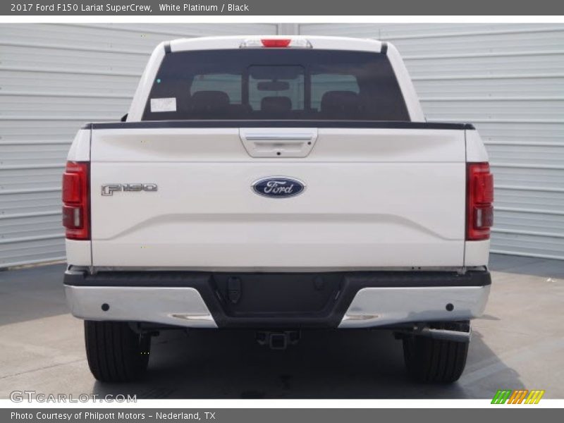 White Platinum / Black 2017 Ford F150 Lariat SuperCrew