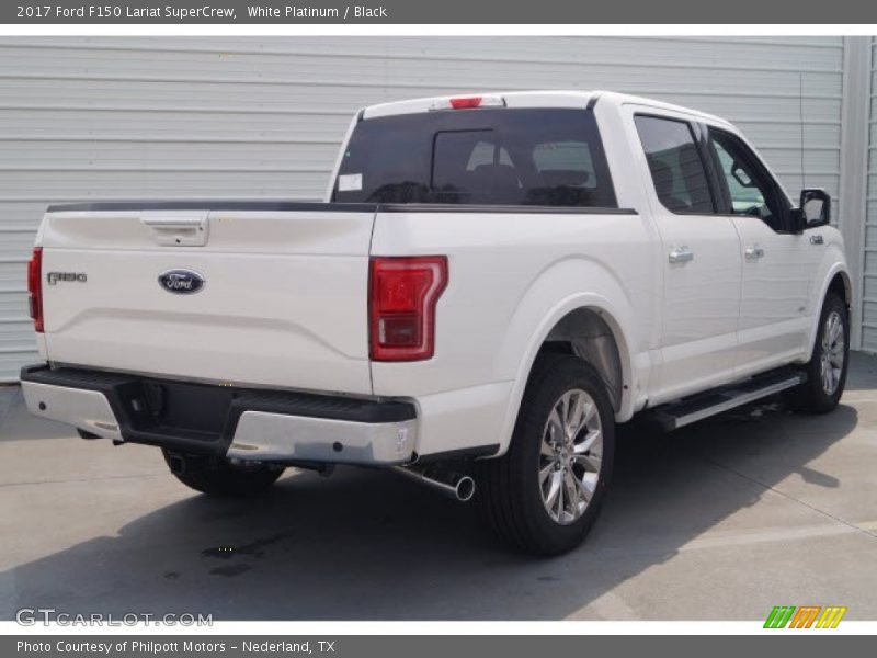 White Platinum / Black 2017 Ford F150 Lariat SuperCrew