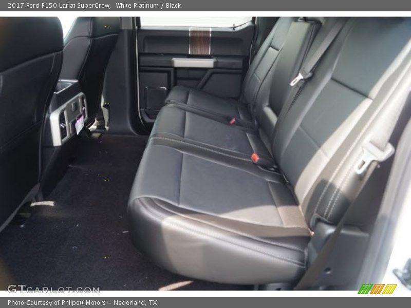 White Platinum / Black 2017 Ford F150 Lariat SuperCrew