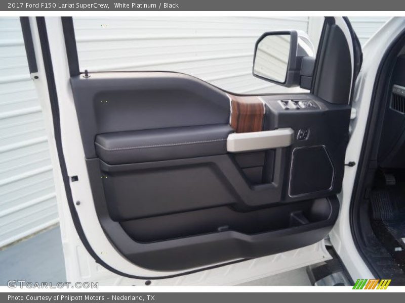 White Platinum / Black 2017 Ford F150 Lariat SuperCrew