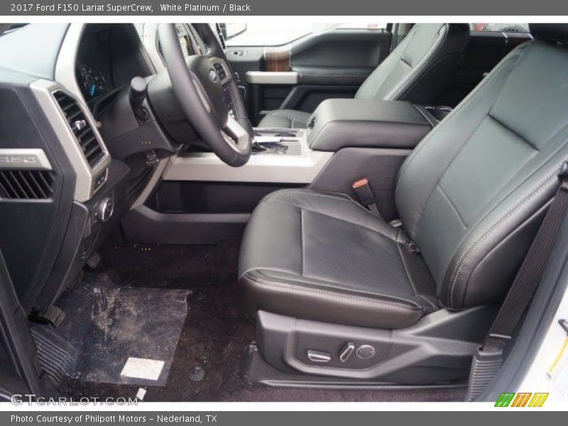 White Platinum / Black 2017 Ford F150 Lariat SuperCrew
