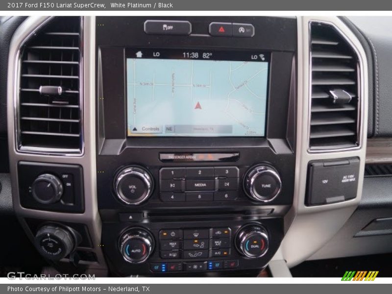 White Platinum / Black 2017 Ford F150 Lariat SuperCrew
