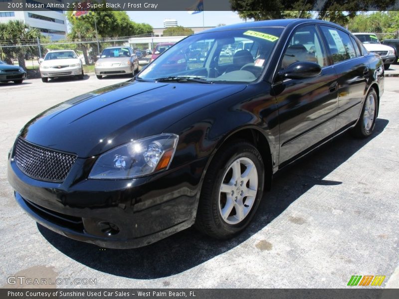 Super Black / Frost Gray 2005 Nissan Altima 2.5 S