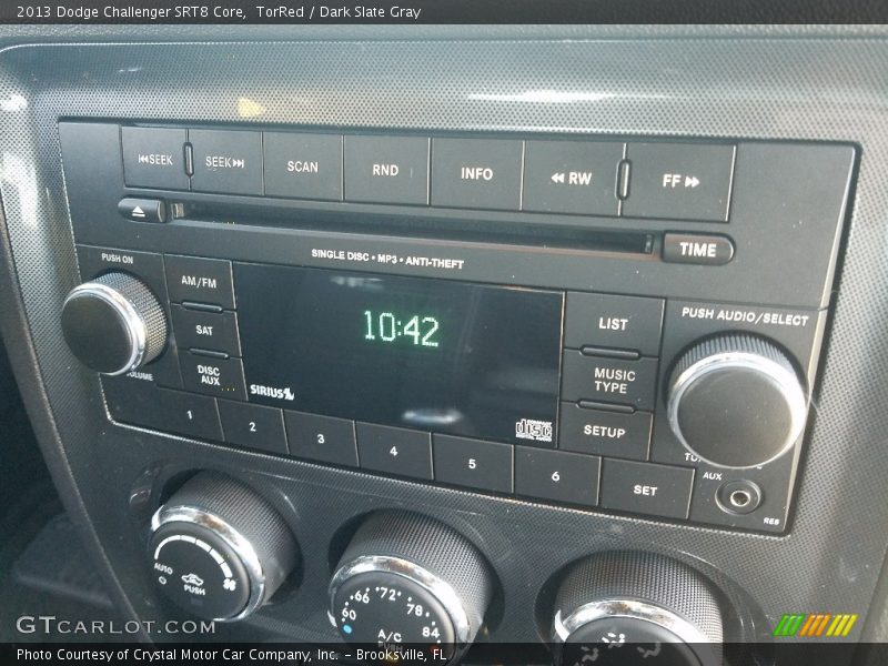 TorRed / Dark Slate Gray 2013 Dodge Challenger SRT8 Core
