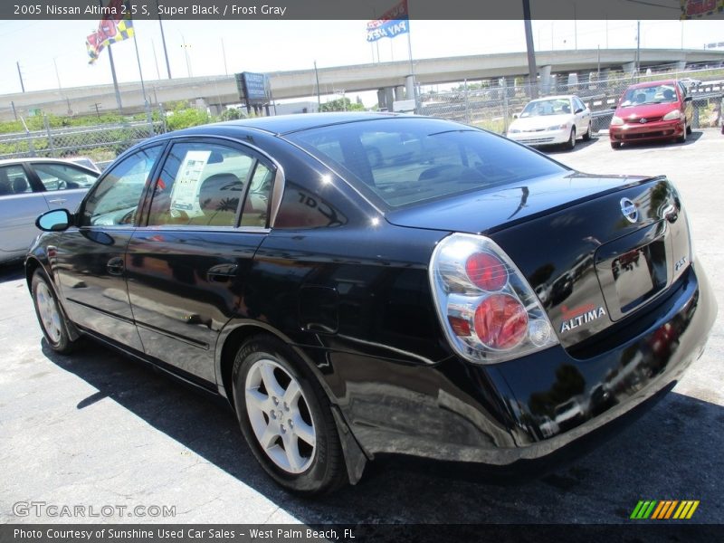 Super Black / Frost Gray 2005 Nissan Altima 2.5 S