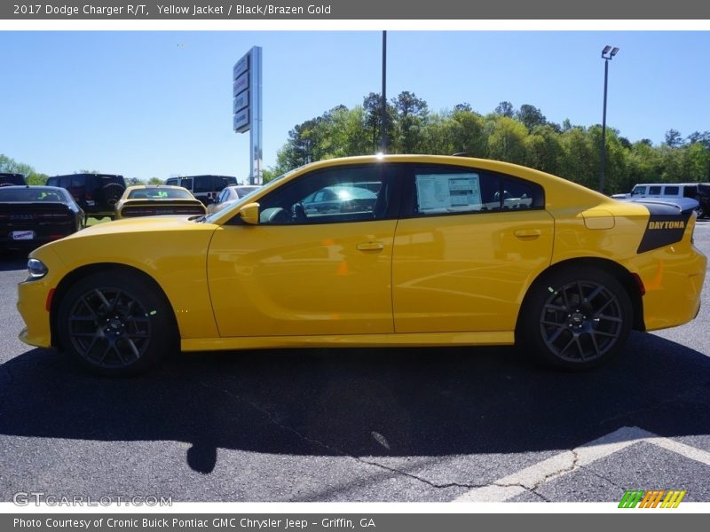 Yellow Jacket / Black/Brazen Gold 2017 Dodge Charger R/T