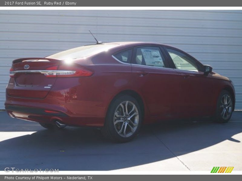 Ruby Red / Ebony 2017 Ford Fusion SE