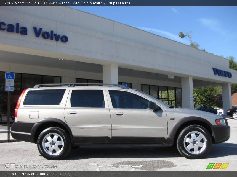 Ash Gold Metallic / Taupe/Taupe 2002 Volvo V70 2.4T XC AWD Wagon