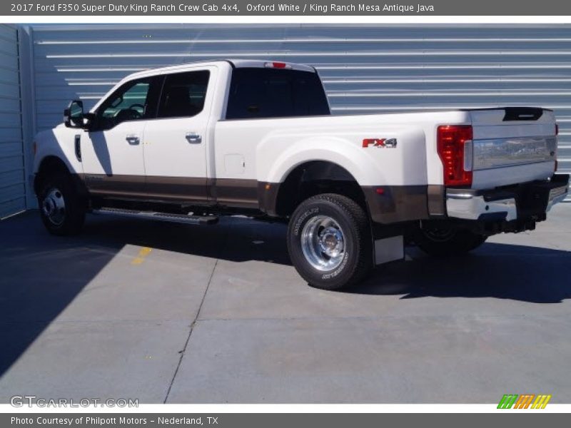 Oxford White / King Ranch Mesa Antique Java 2017 Ford F350 Super Duty King Ranch Crew Cab 4x4