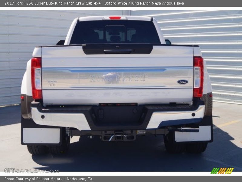 Oxford White / King Ranch Mesa Antique Java 2017 Ford F350 Super Duty King Ranch Crew Cab 4x4